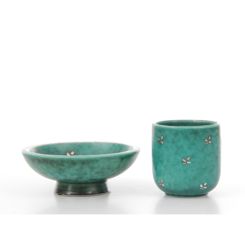 Set of vintage "Argenta" vase ceramic