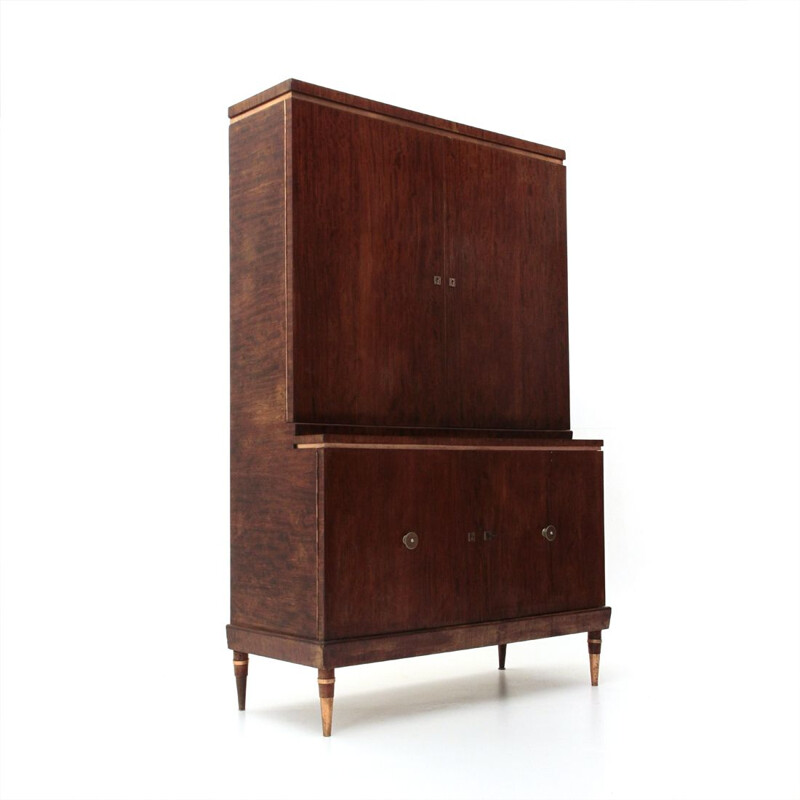Vintage italian cabinet with copper details 