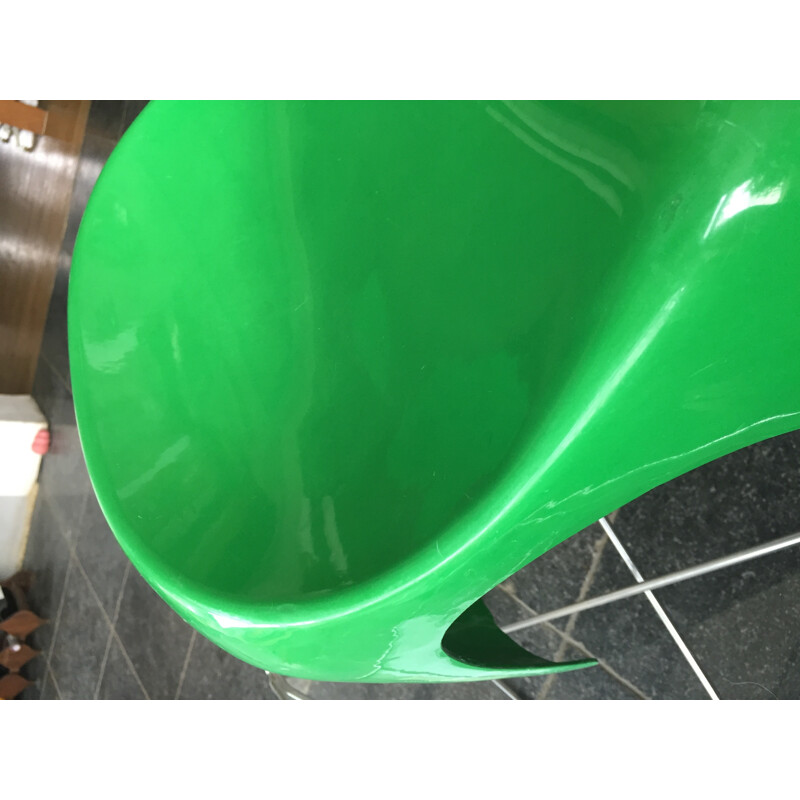 Efebino stool in green ABS plastic, Stacy DUKES - 1970s