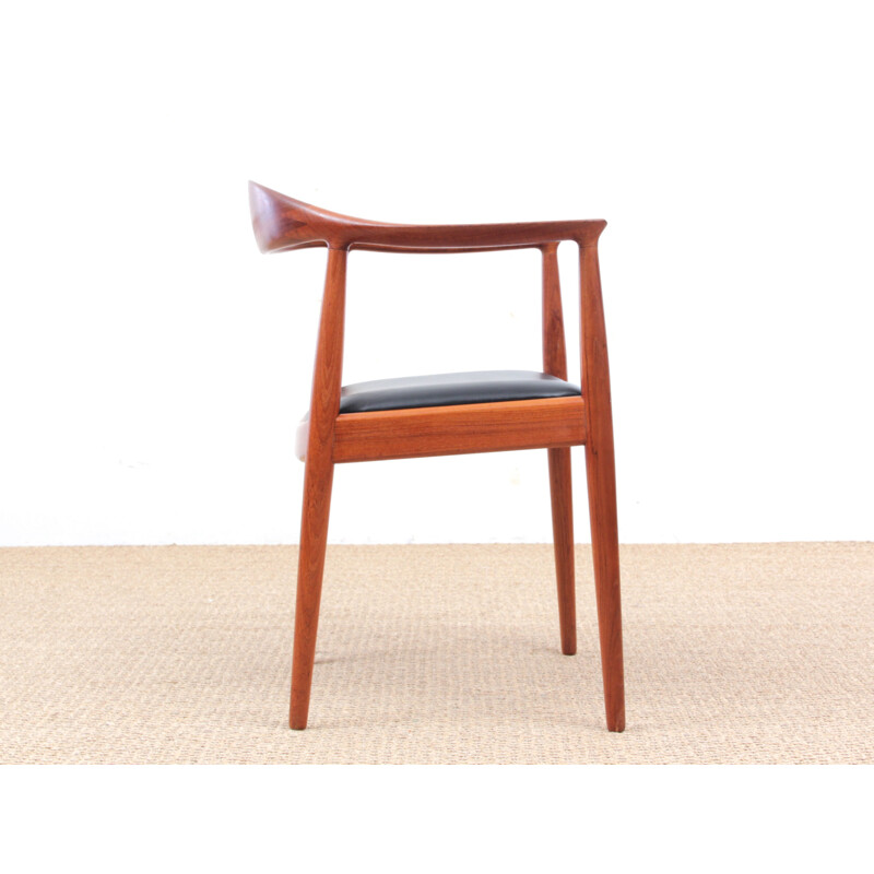 Vintage set of 4 chairs in teak, 1st edition, Hans Wegner