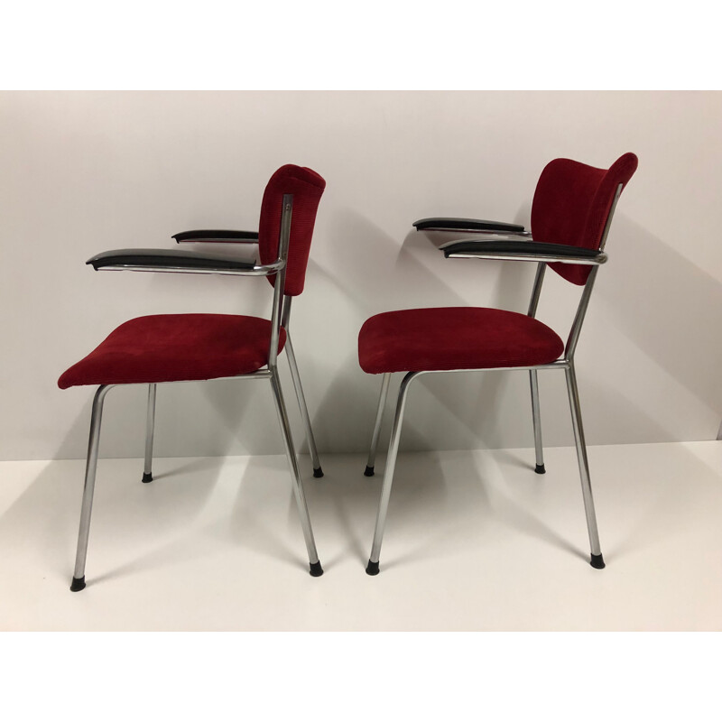 Suite de 2 fauteuils vintage par Martin de Wit pour Gispen