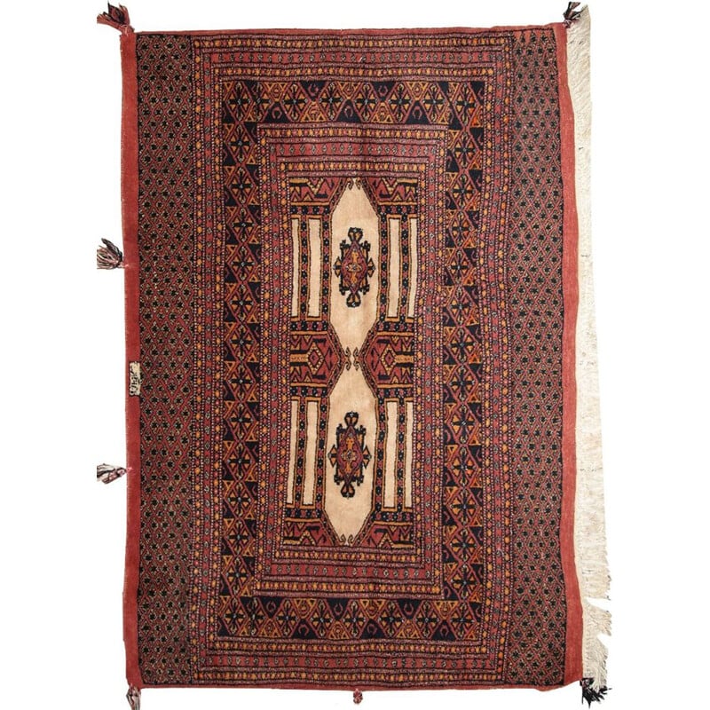 Vintage hand made Turkoman carpet