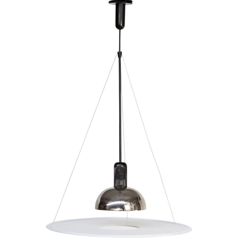 Vintage Frisbi pendant lamp by Achille Giacomo Castiglioni for Flos