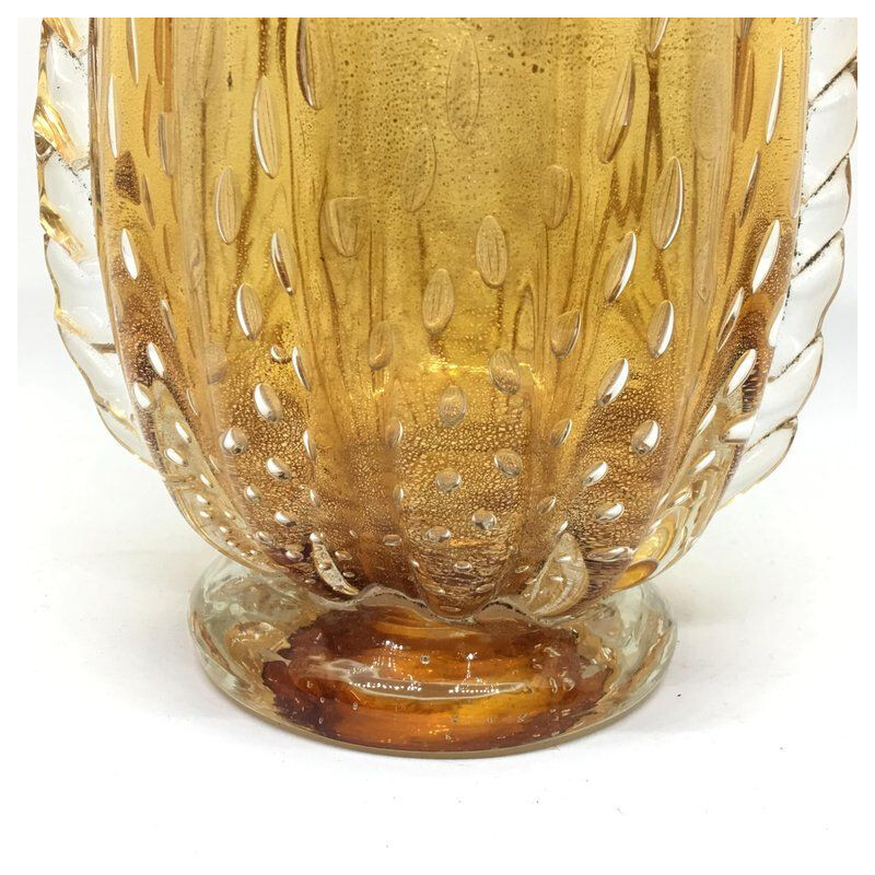 Vase vintage italien en verre de Murano
