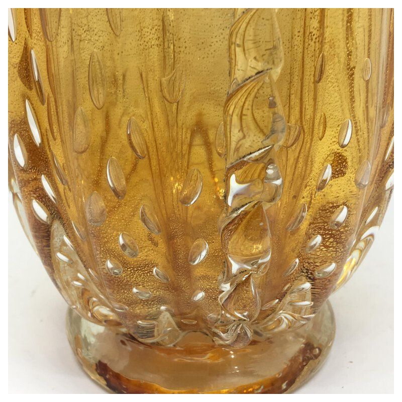 Vase vintage italien en verre de Murano