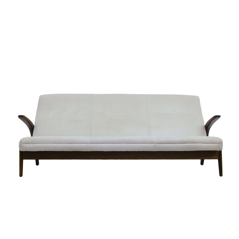Vintage 3-seater white sofa by Rastad & Adolf Relling for Arnestad Bruk