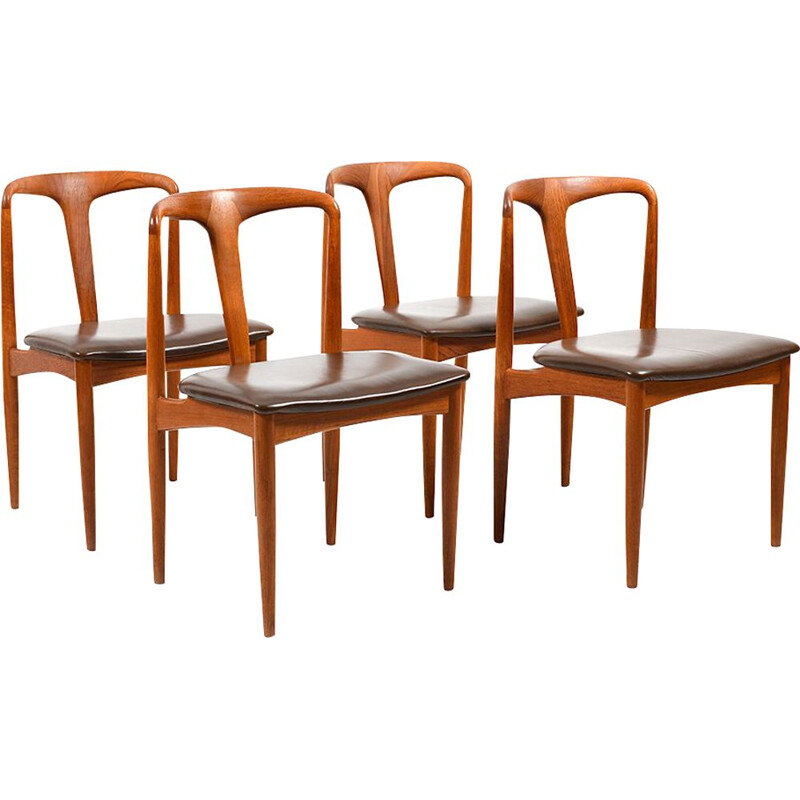 Ensemble de salle à manger de 4 chaises modèle "Juliane" par Johannes Andersen