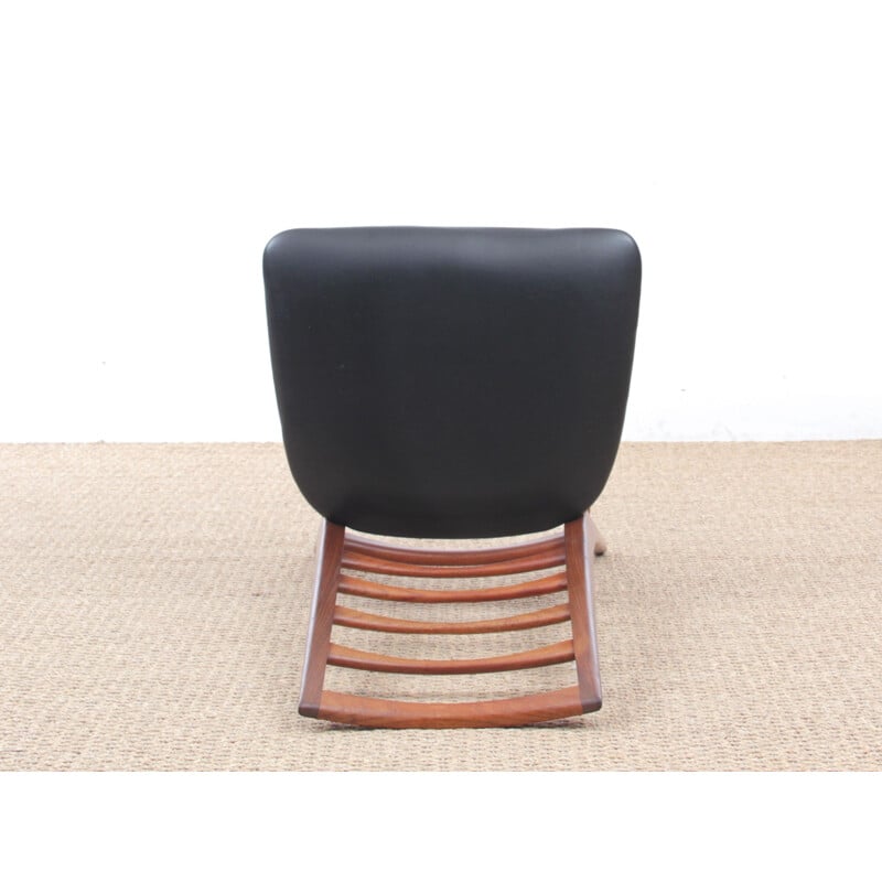Suite de 4 chaises vintage scandinaves en teck modèle Lis