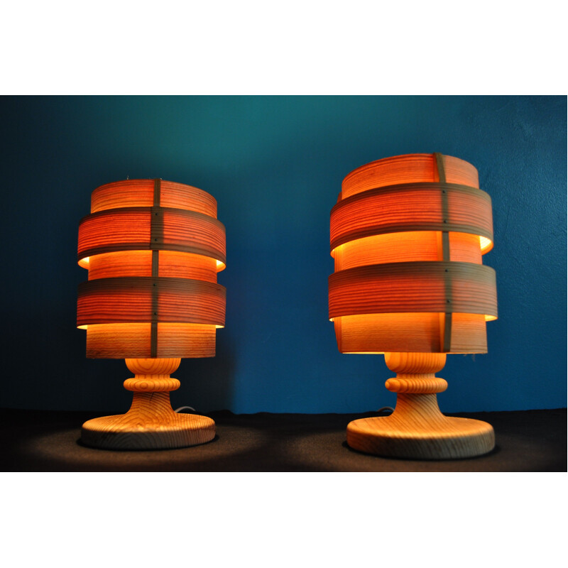 Suite de 2 lampes de table vintage "Elysett B148" par Hans-Agne Jakobsson