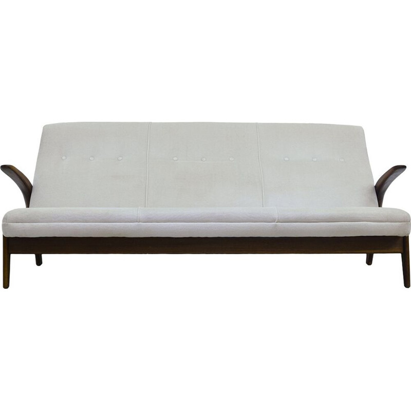 Vintage 3-seater white sofa by Rastad & Adolf Relling for Arnestad Bruk