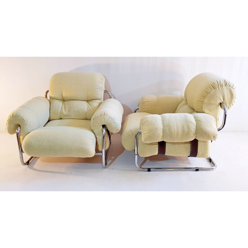 Vintage Guido Faleschini Tucroma Lounge Chairs for Mariani