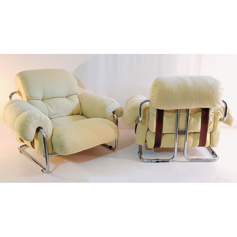 Vintage Guido Faleschini Tucroma Lounge Chairs for Mariani