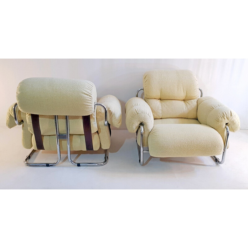 Vintage Guido Faleschini Tucroma Lounge Chairs for Mariani