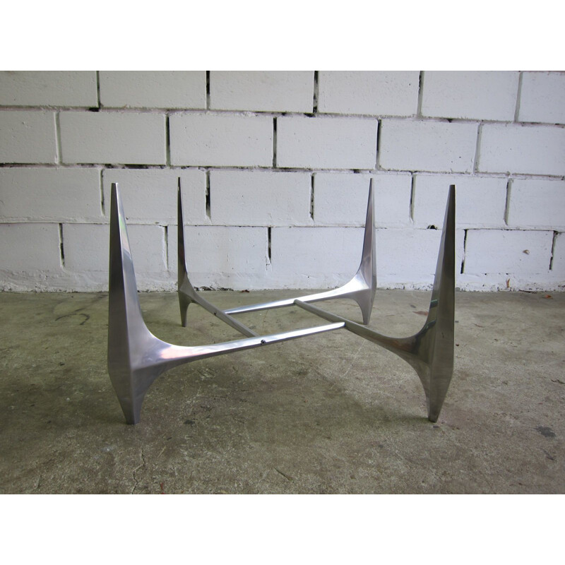 Vintage sculptural coffee table by Ronald Schmitt for Knut Hesterberg