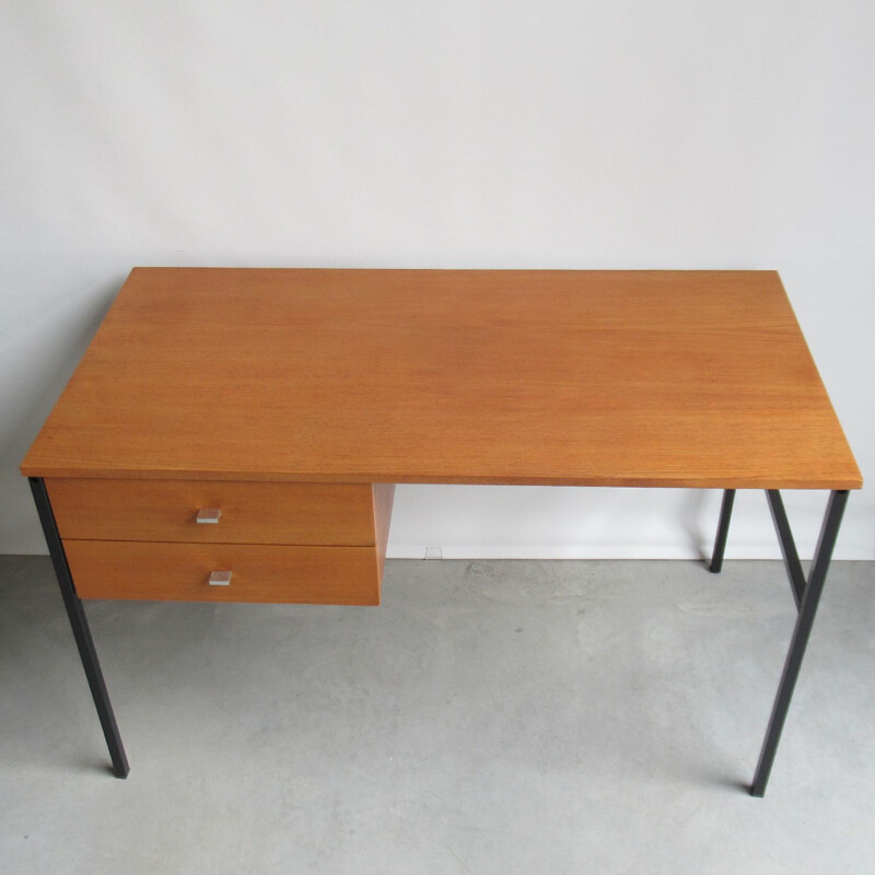 Vintage student desk by Pierre Guariche for Meurop