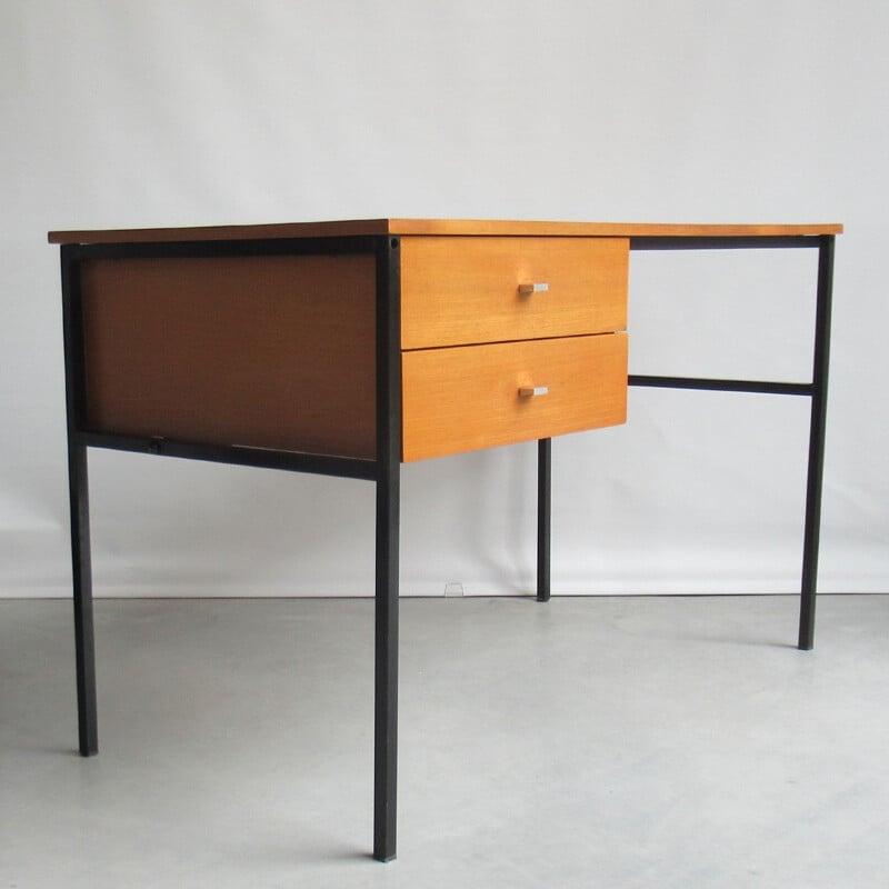 Vintage student desk by Pierre Guariche for Meurop