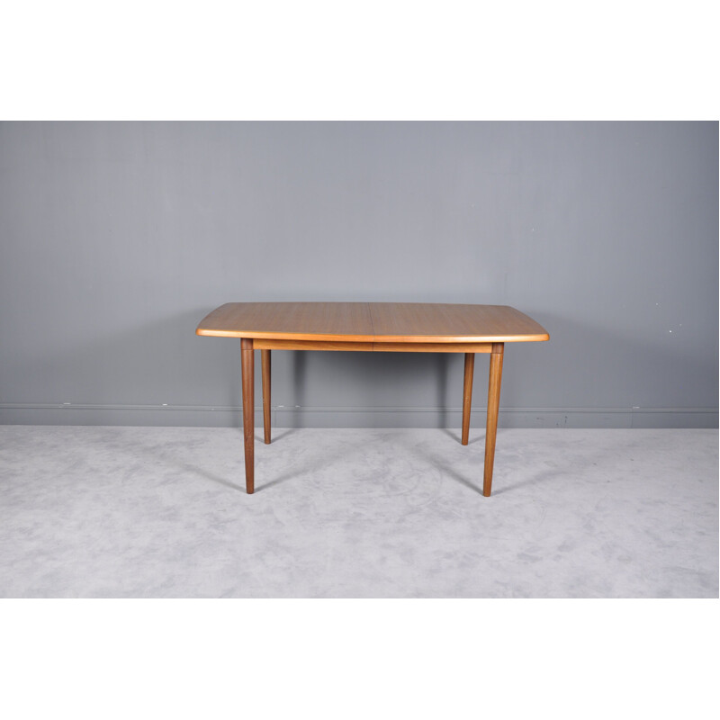 Vintage Danish dining table in teak by Alf Aarseth for Gustav Bahus