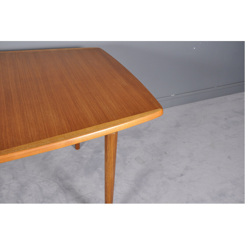 Vintage Danish dining table in teak by Alf Aarseth for Gustav Bahus