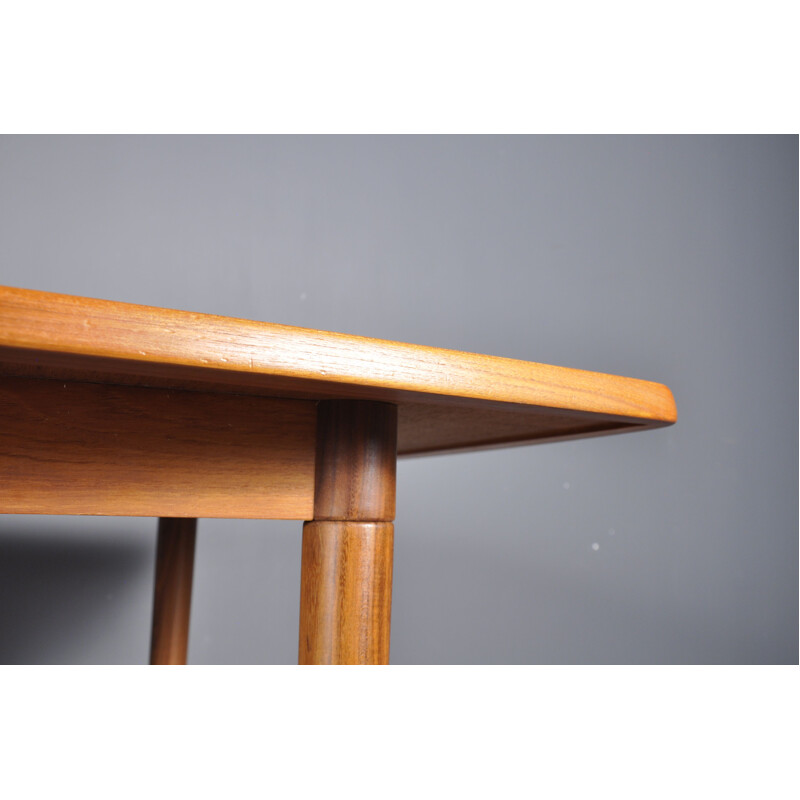 Vintage Danish dining table in teak by Alf Aarseth for Gustav Bahus