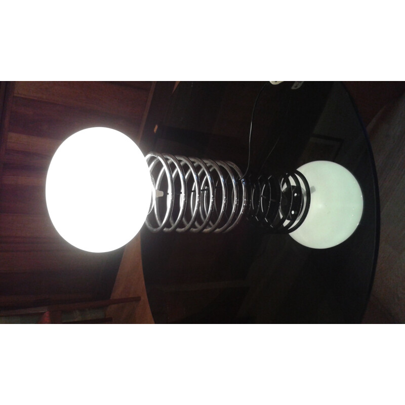 Lampe de table vintage en acier