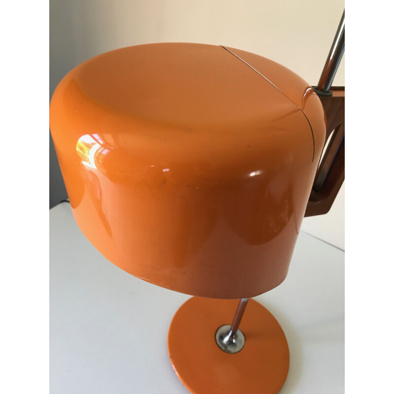 Vintage orange table lamp by Fase Madrid