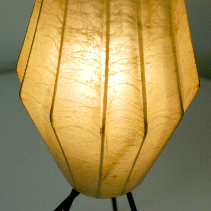 Vintage tripod table lamp in metal by Artimeta