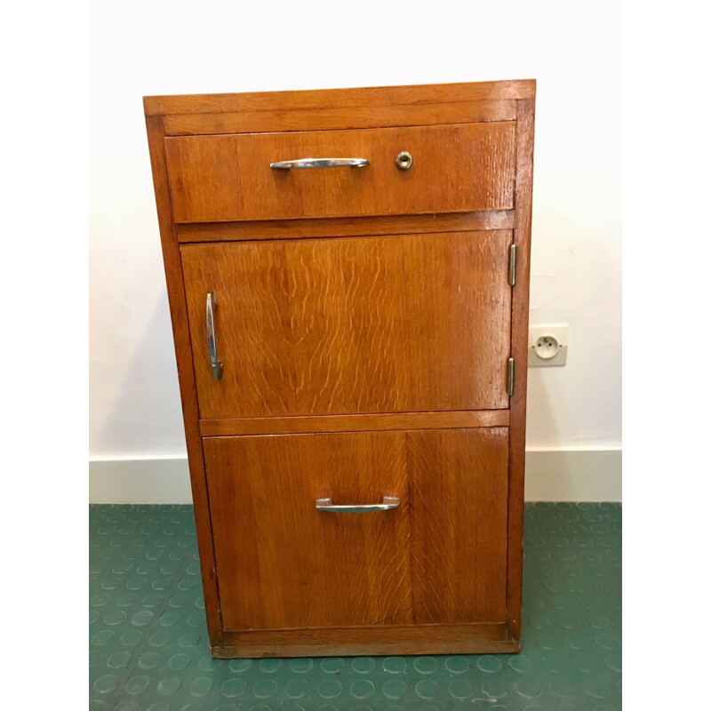 French vintage bedside cabinet 