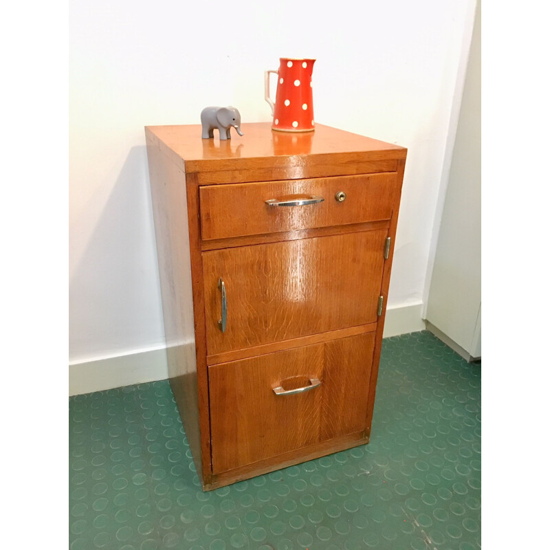 French vintage bedside cabinet 