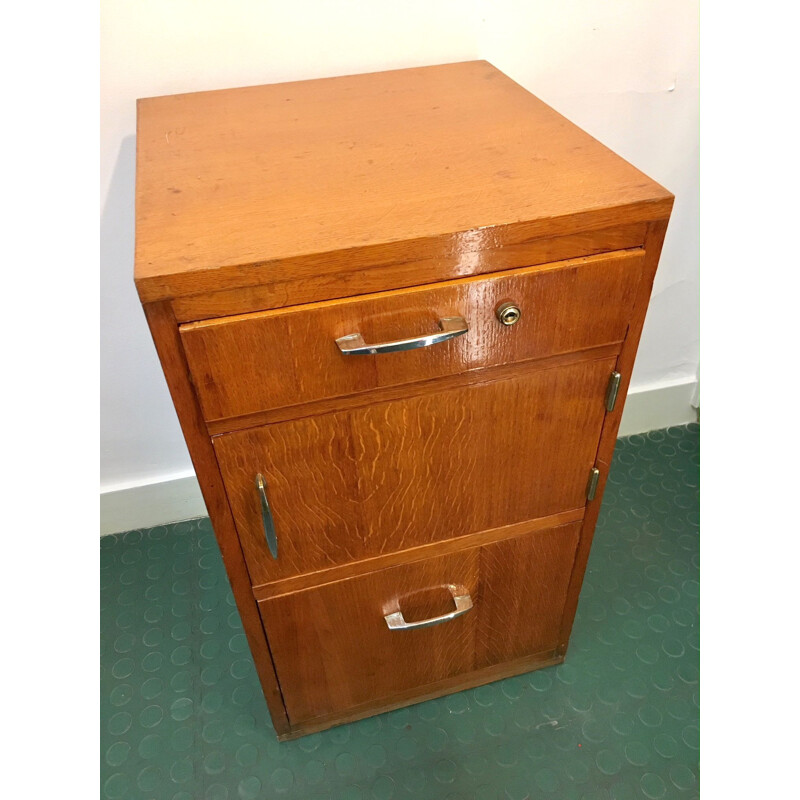 French vintage bedside cabinet 