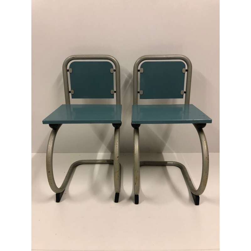 Vintage italian blue dining set