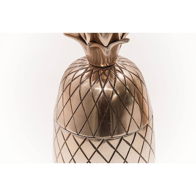 Vintage pineapple ice bucket in brass