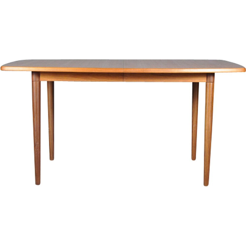 Vintage Danish dining table in teak by Alf Aarseth for Gustav Bahus