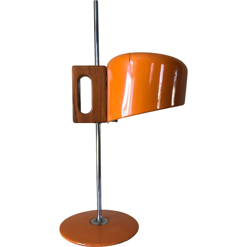 Vintage orange table lamp by Fase Madrid
