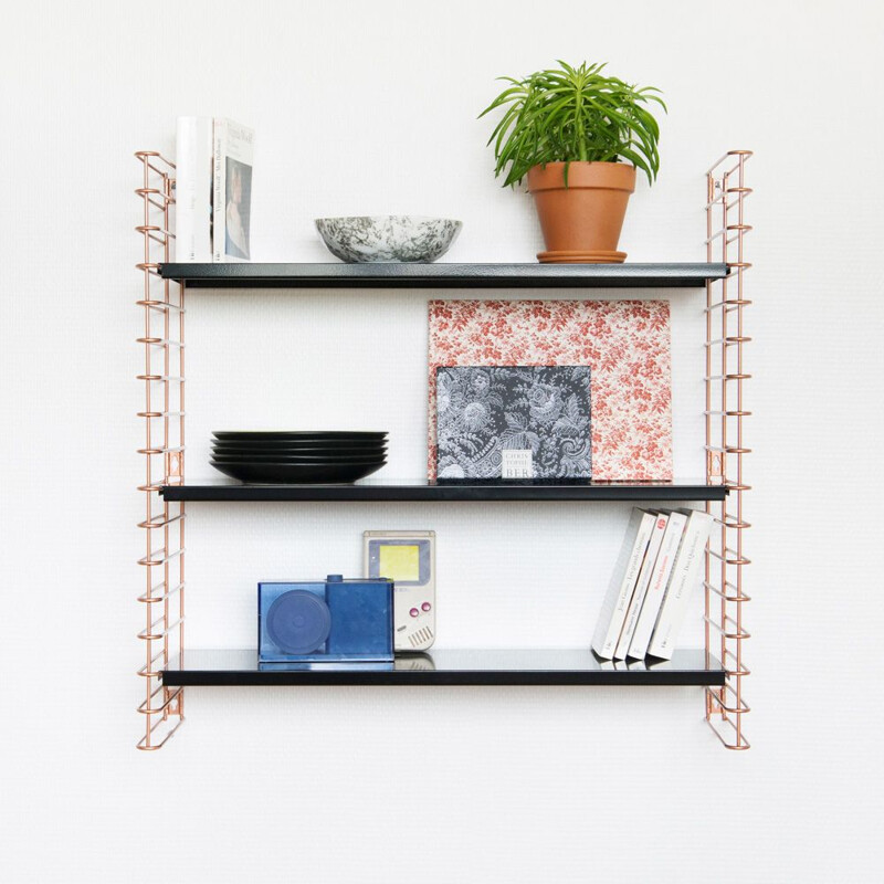 Shelf black "Tomado" in copper by Adrian Dekker