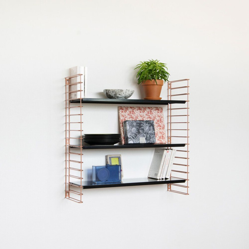 Shelf black "Tomado" in copper by Adrian Dekker