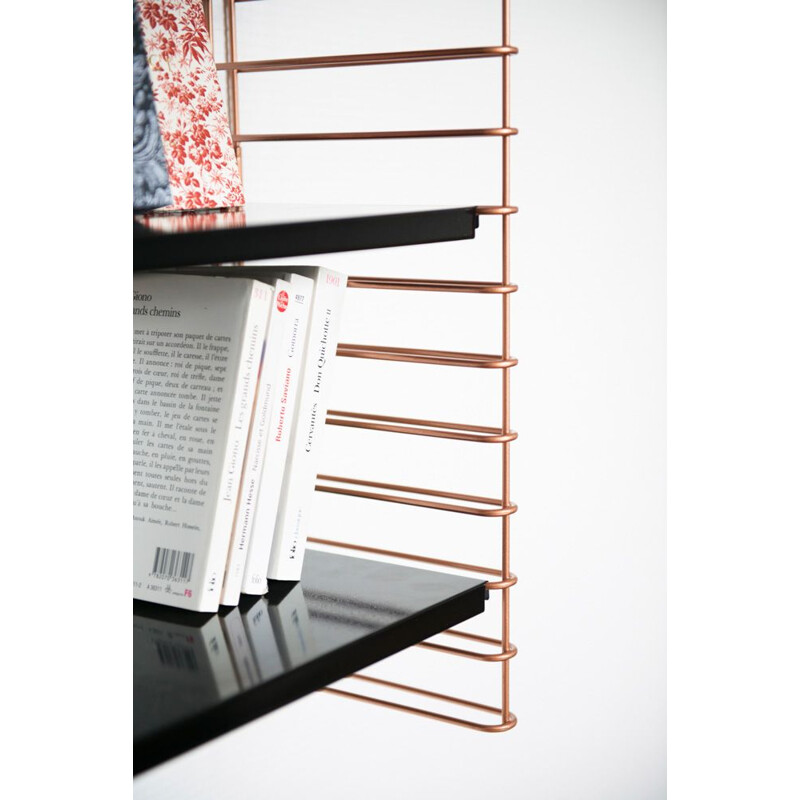 Shelf black "Tomado" in copper by Adrian Dekker