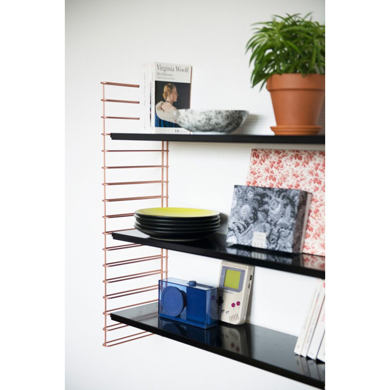 Shelf black "Tomado" in copper by Adrian Dekker