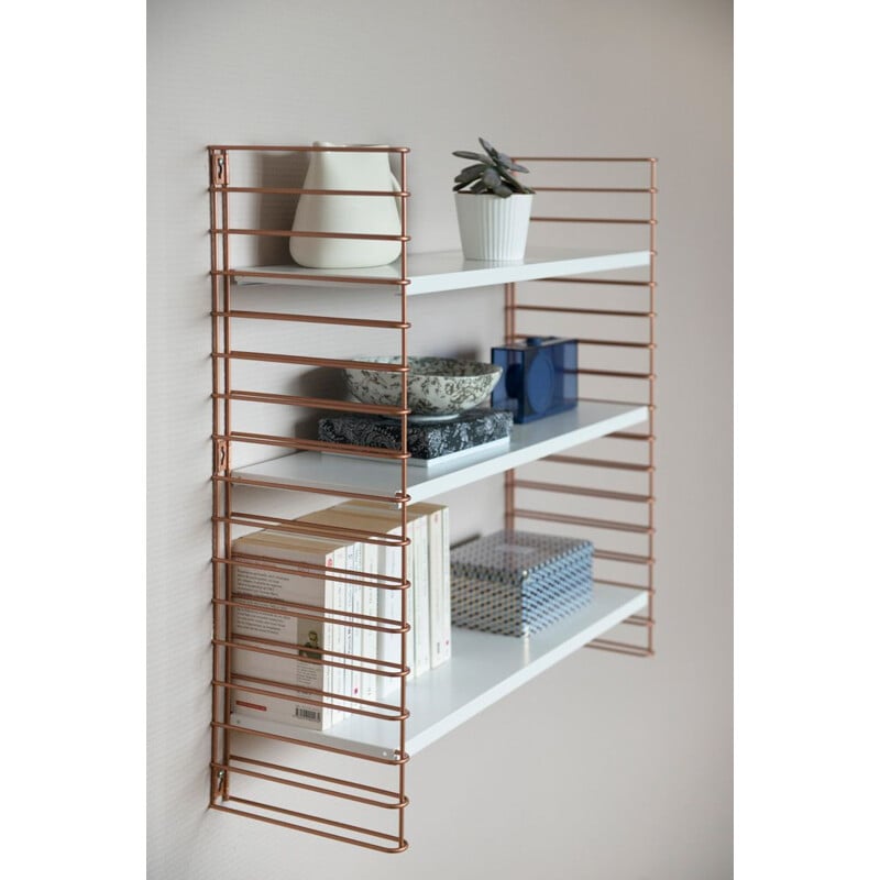 White "Tomado" copper white shelf by Adrian Dekker