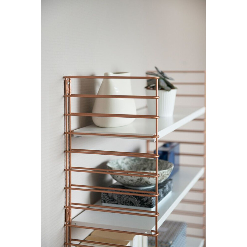 White "Tomado" copper white shelf by Adrian Dekker