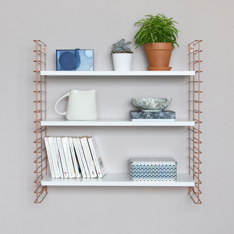 White "Tomado" copper white shelf by Adrian Dekker