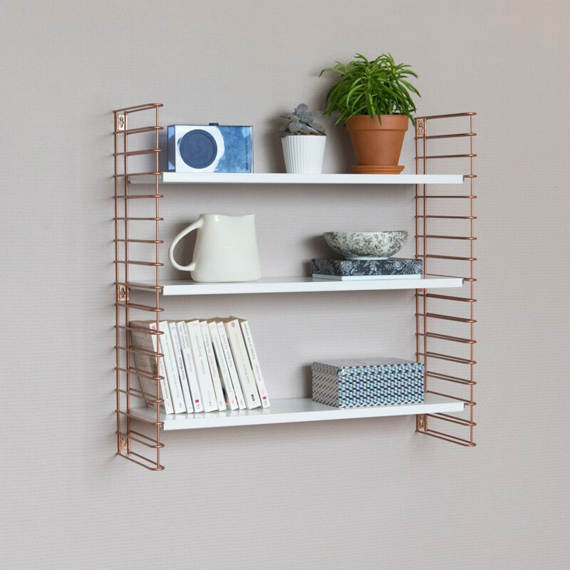 White "Tomado" copper white shelf by Adrian Dekker