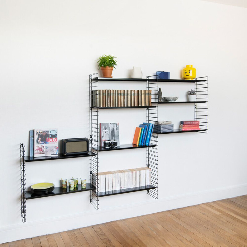 Black "Tomado" bookcase by Adrian Dekker