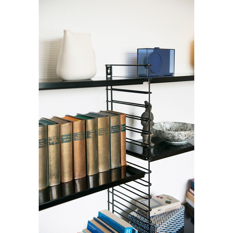 Black "Tomado" bookcase by Adrian Dekker