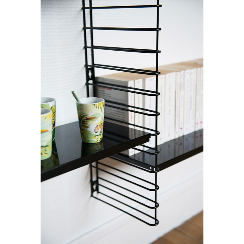 Black "Tomado" bookcase by Adrian Dekker