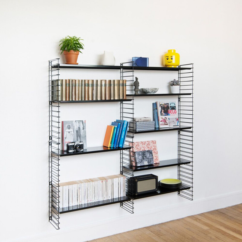 Black "Tomado" bookcase by Adrian Dekker