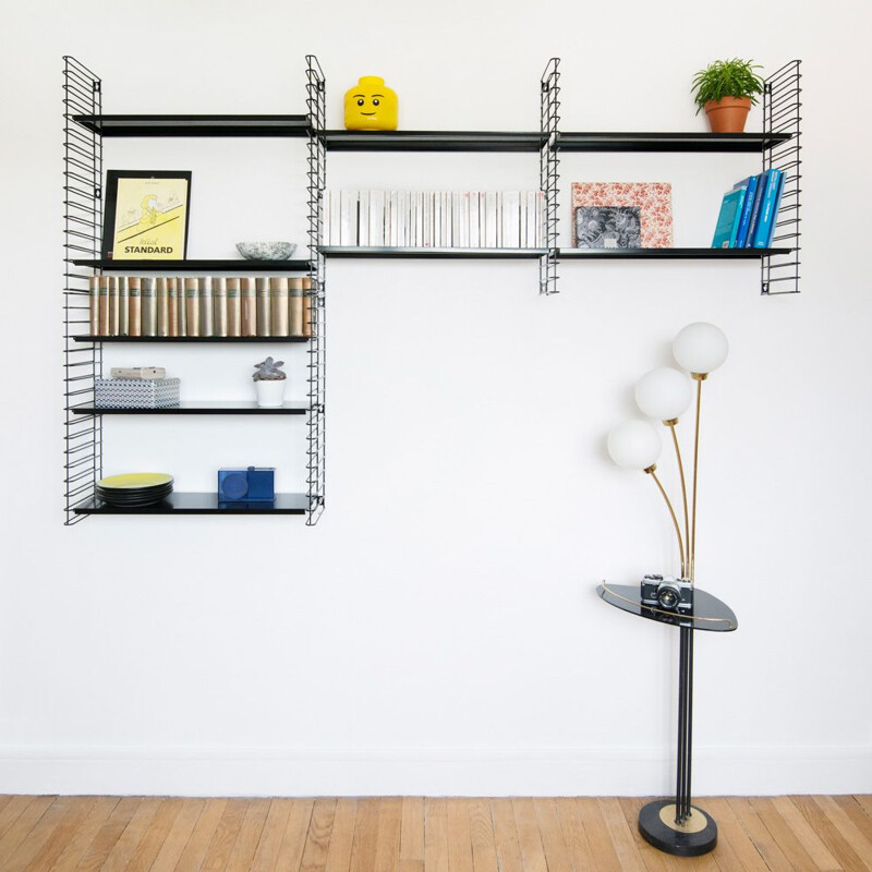 Black "Tomado" bookcase by Adrian Dekker