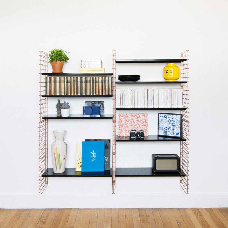 Copper black "Tomado" Bookcase by Adrian Dekker