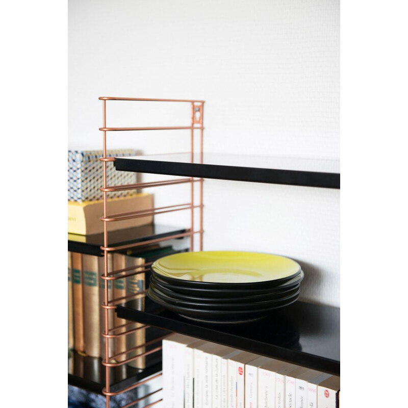 Copper black "Tomado" Bookcase by Adrian Dekker