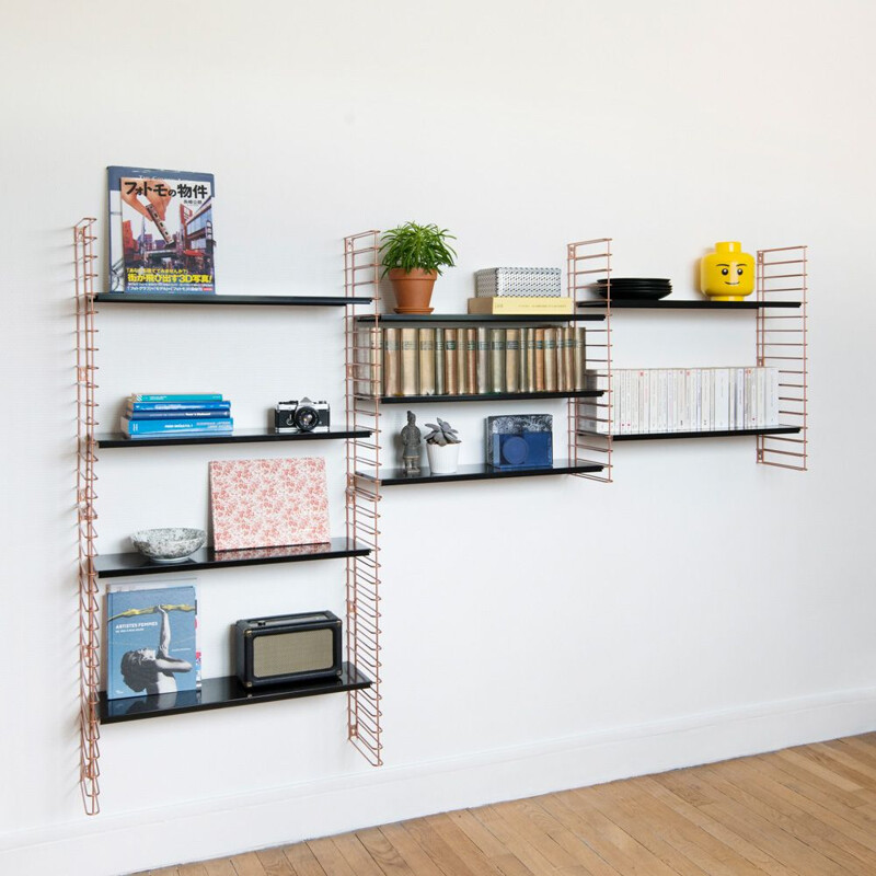 Copper black "Tomado" Bookcase by Adrian Dekker