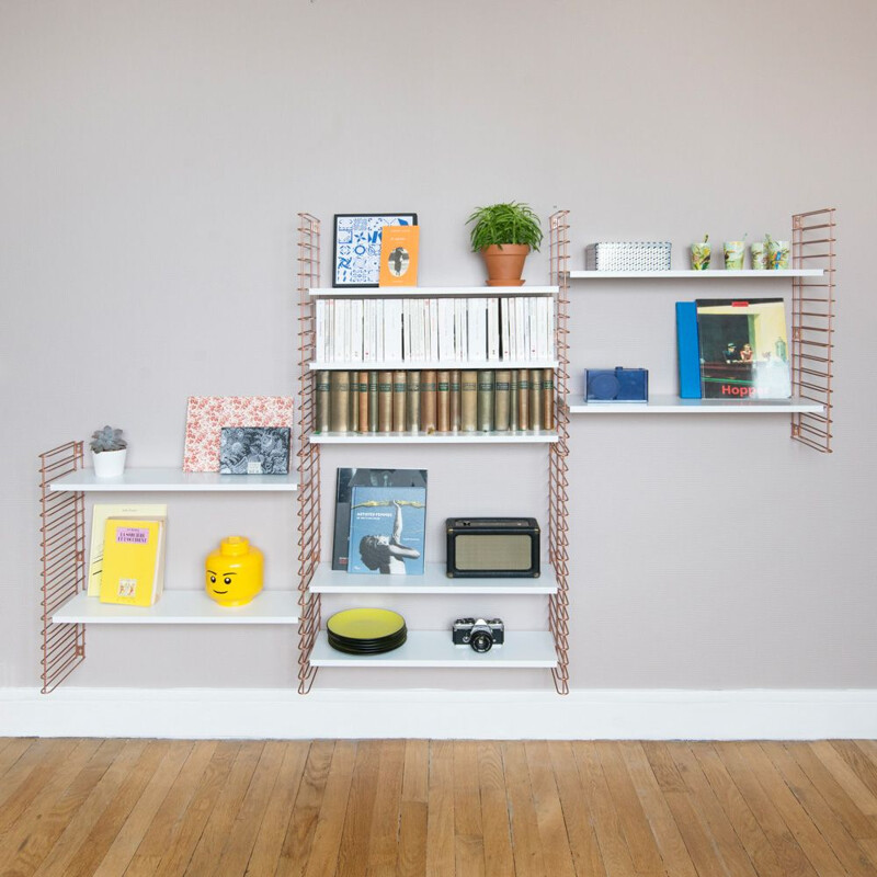 White copper bookcase "Tomado" by Adrian Dekker